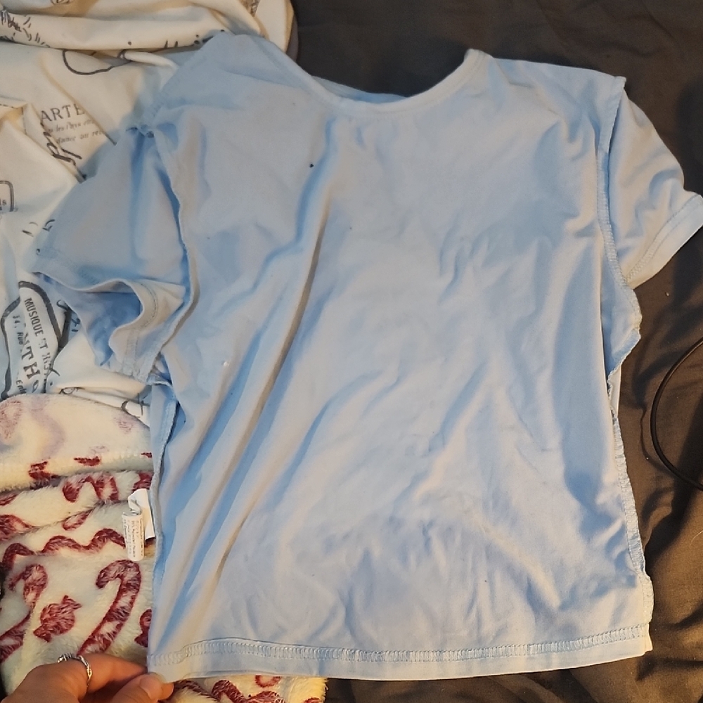 SHEIN Soft Blue Top